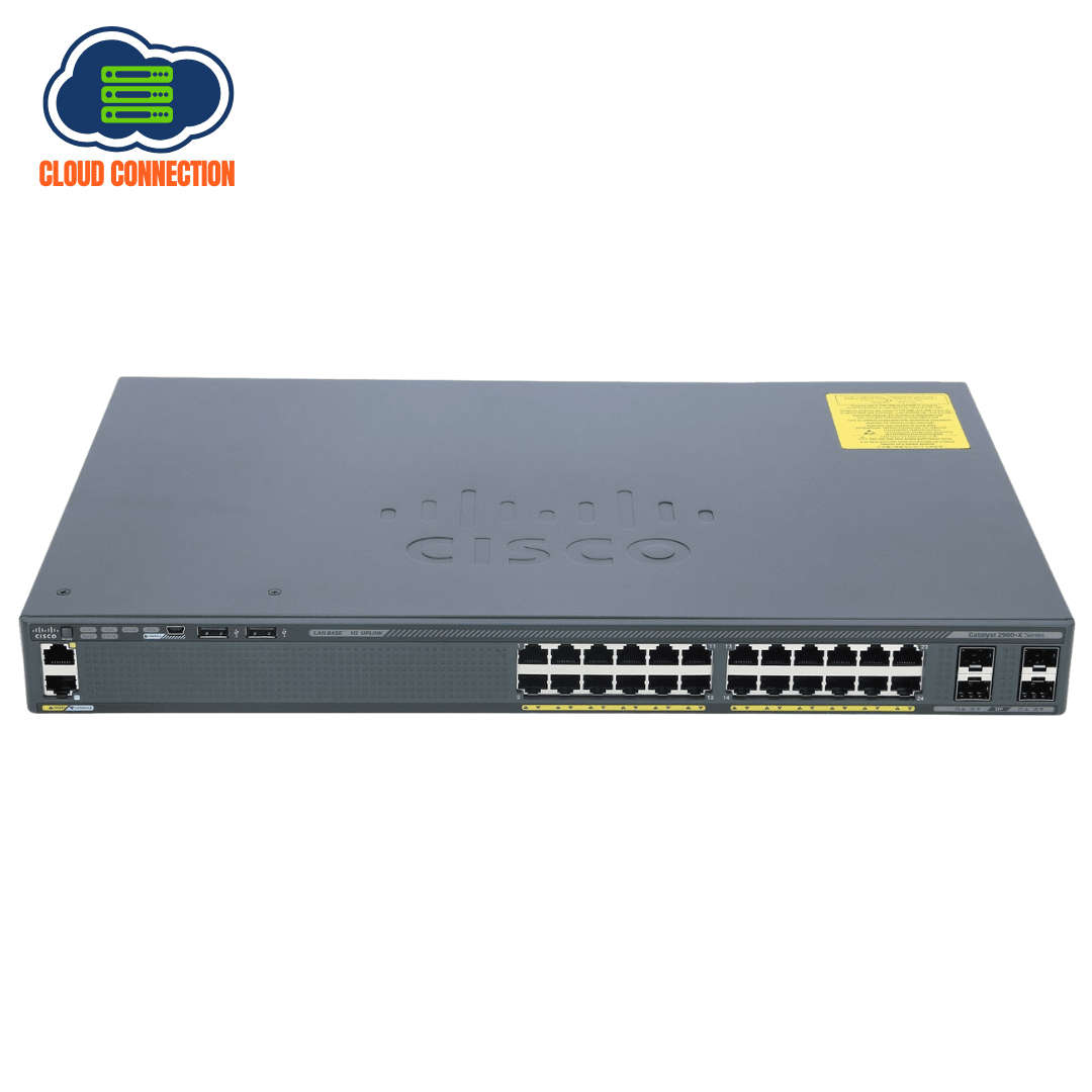 Cisco Catalyst Ws-C2960X-24Ts-L - 24 Gige, 4 X 1G Sfp, Lan Base Switch - Refurb Switch