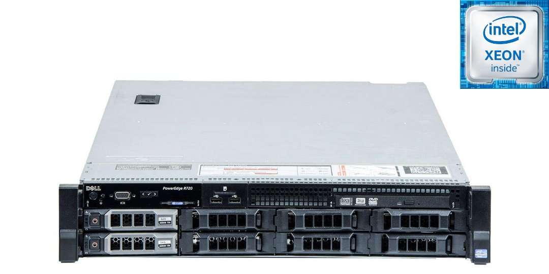 Dell OEML R720 2U Rackmount Server 8 LFF - 2 x Xeon E5-2640 V2 - 128GB DDR3 - Perc H710P - DP 1GB...