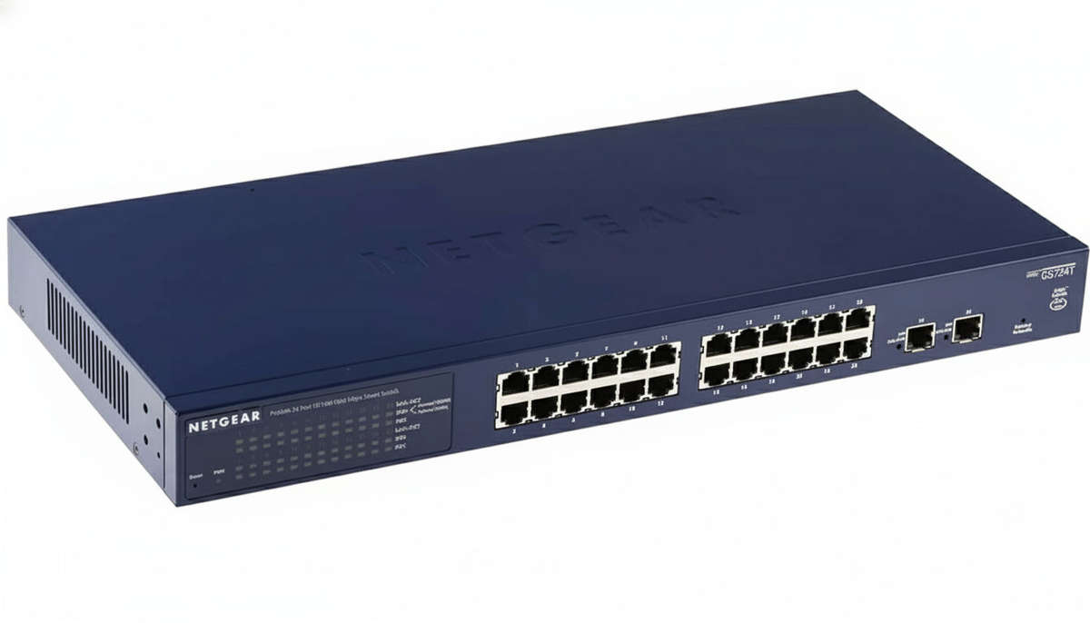 Netgear GS724T 24 Port 10/100/1000 Mbps Smart Switch  Used