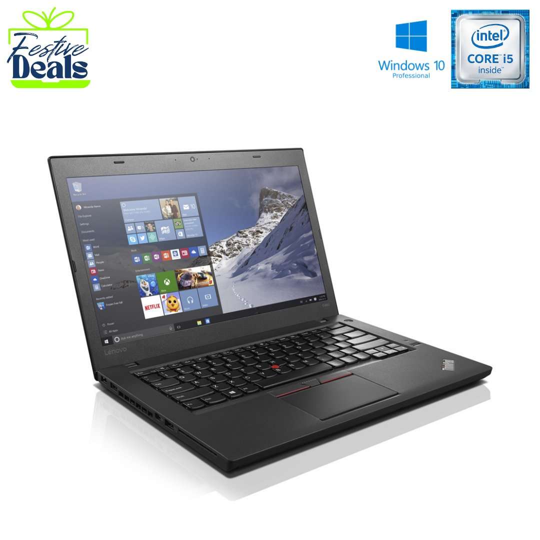 Lenovo ThinkPad T460 14 Inch Laptop; i5 6200u; 8GB PC3; 256GB SSD; Win10Pro; Refurb Special