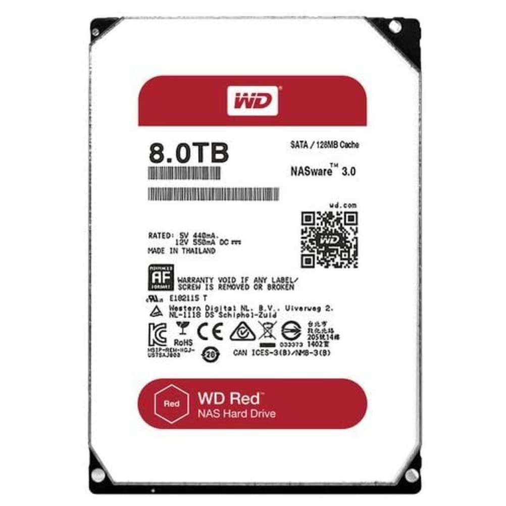 WD Red 8TB NAS Hard Disk Drive-WD80EFZX-68UW8N0 (Refurbished)