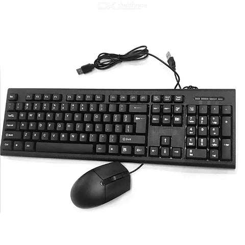 USB Wired Keyboard And Mouse - Refurb