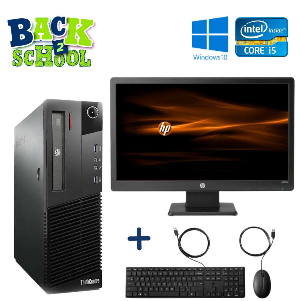 LENOVO THINKCENTRE M92P SFF - I5 3470 - 4GB DDR3 - 500GB SATA HDD - WINDOWS 10 PRO 64 BIT -  REFU...