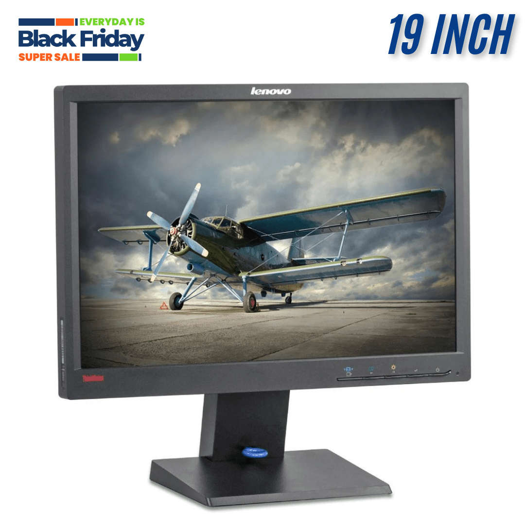 Lenovo Thinkvision LT1952p 19 Inch Wide Monitor - VGA, DVI & Displayport - Refurb Special