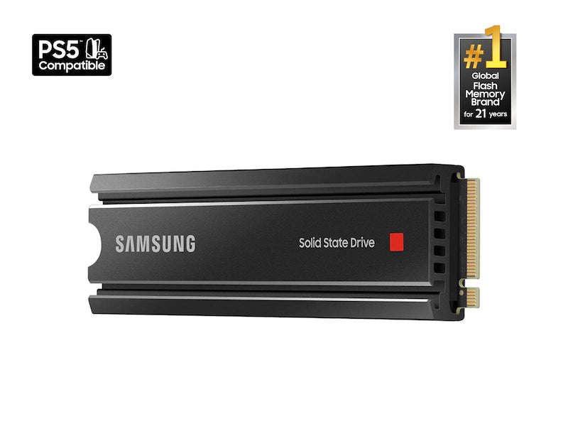 Samsung MZ-V8P1T0CW 980 Pro PCIe 4 NVME M.2 SSD W/Heatsink PlayStation 5 Compatible -