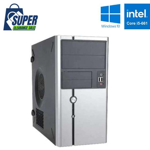 MECER PROFICIENT MT - Intel DQ57TM - I5 661 - 4GB DDR3 - 500GB SATA HDD - WINDOWS 10 PRO 64 BIT -...