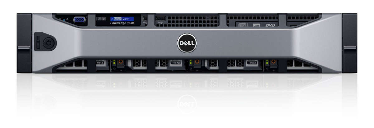 Dell Poweredge R530 2U Rackmount Server - 8 LFF - Xeon E5-2623 V3 - 64GB DDR4 - 4 x 600GB SAS - N...