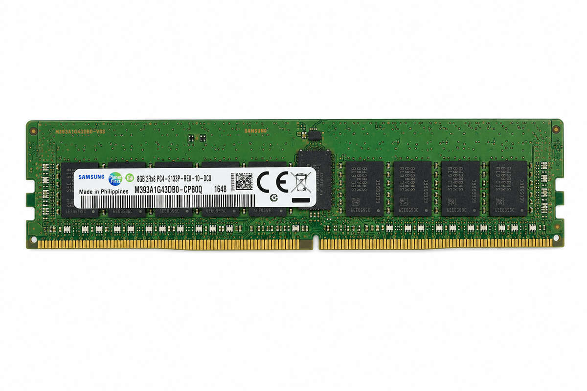 Samsung 8GB 2Rx8 PC4-2133P-RE0-10-DC0 DDR4 ECC Registered Server RAM  Refurb