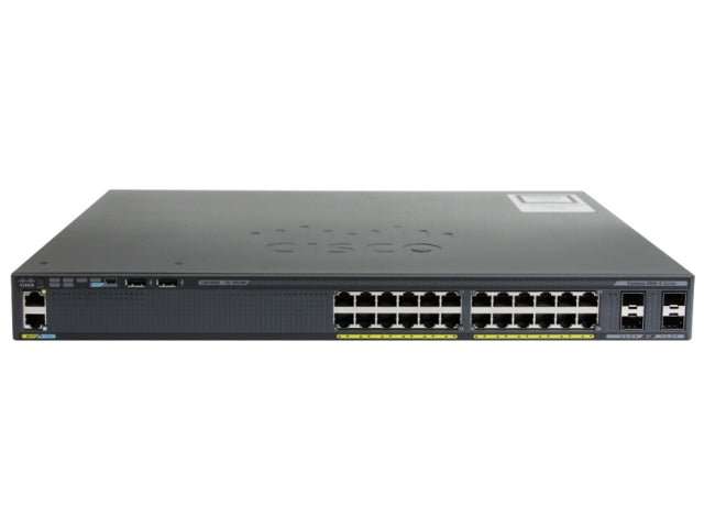 Cisco WS-C2960X-24TS-L 24 Port + 4 SFP Gigabit Ethernet Switch  Used
