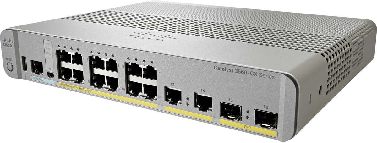 Cisco WS-C3560CX-12PC-S 12 Port Managed Switch  Refurb