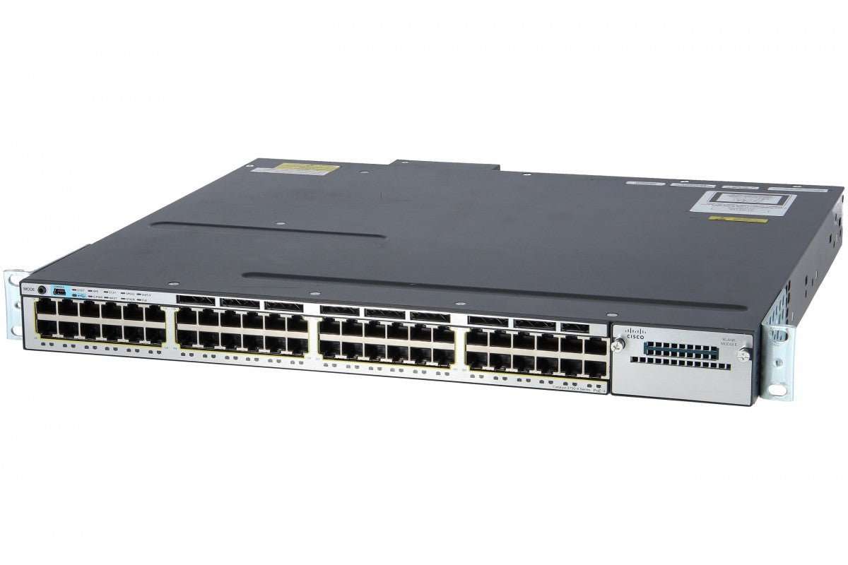 Cisco WS-C3750X-48PF-S 48-Port  Layer 3 Stackable Gigabit Switch  Refurb
