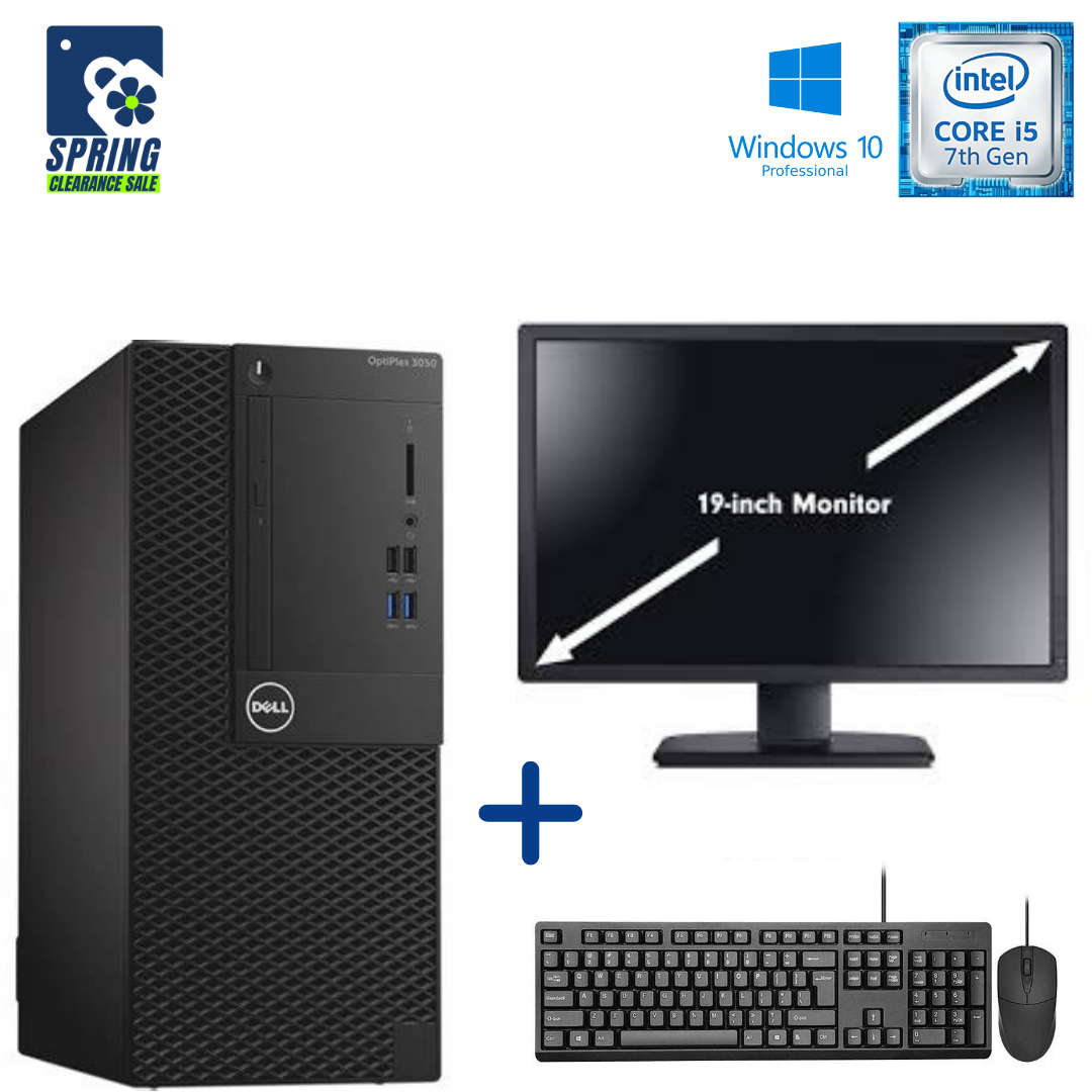 Dell Optiplex 3050 MT - I5 7500 - 4GB DDR4 - 500GB SATA HDD - Windows 10 Pro 64 Bit - Refurbished...