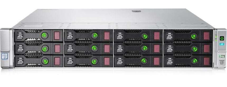 HP ProLiant DL380 Gen9 2U Rackmount Server  12 LFF + 3 LFF (Rear)  2 × Xeon E5-2699 V4 ...