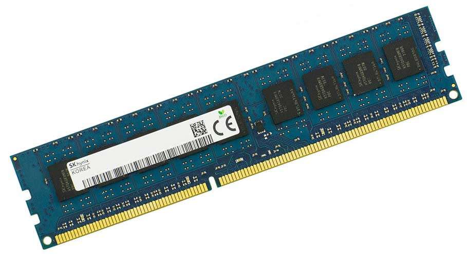 SK Hynix 4GB 2Rx8 PC3L-10600E-9-12-E3 DDR3 ECC UDIMM  Refurb