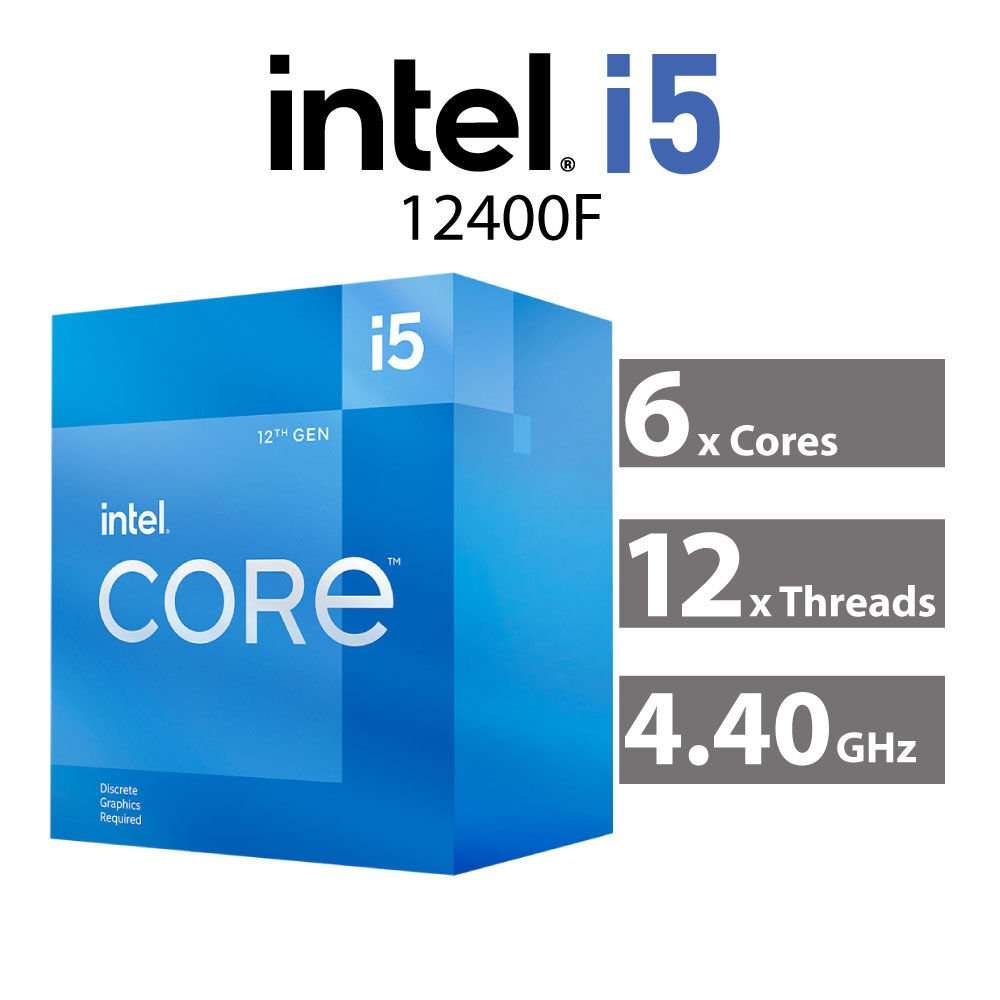 Intel Core i5 12400F ESD Sealed 12th Gen 6 Core 4.40Ghz 18MB Cache - Demo