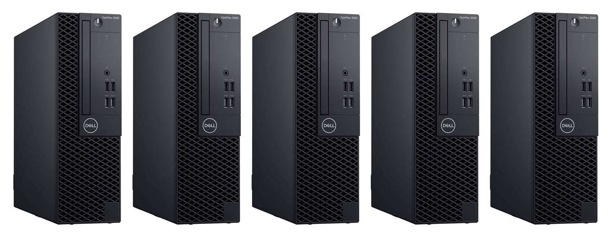 5 x Dell OptiPlex 3060 SFF Business Computer Set  i5 8400  16GB DDR4  256GB SSD  Win1...