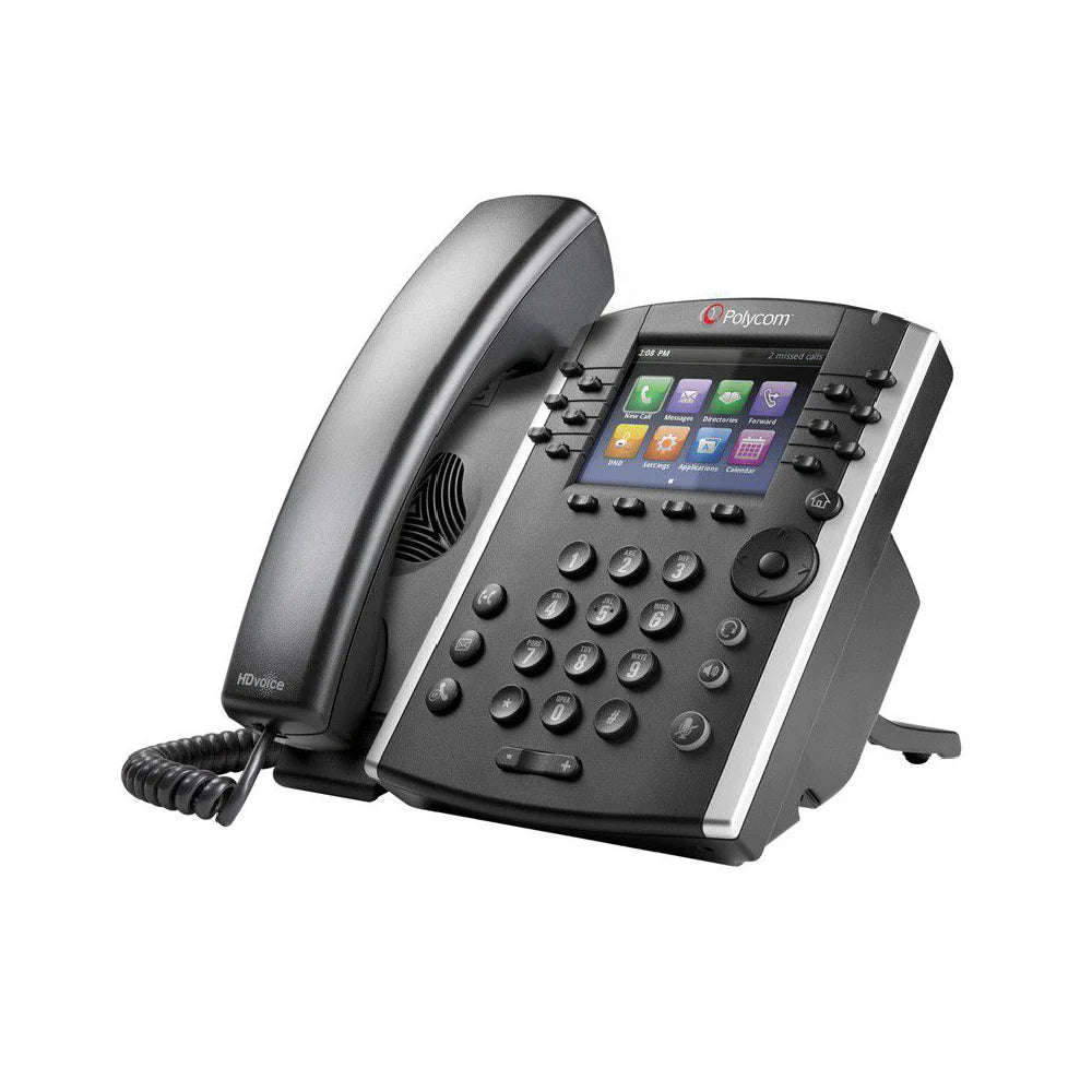 Polycom VVX 411 12-line Skype for Business IP Phone (2200-48450-019) - New