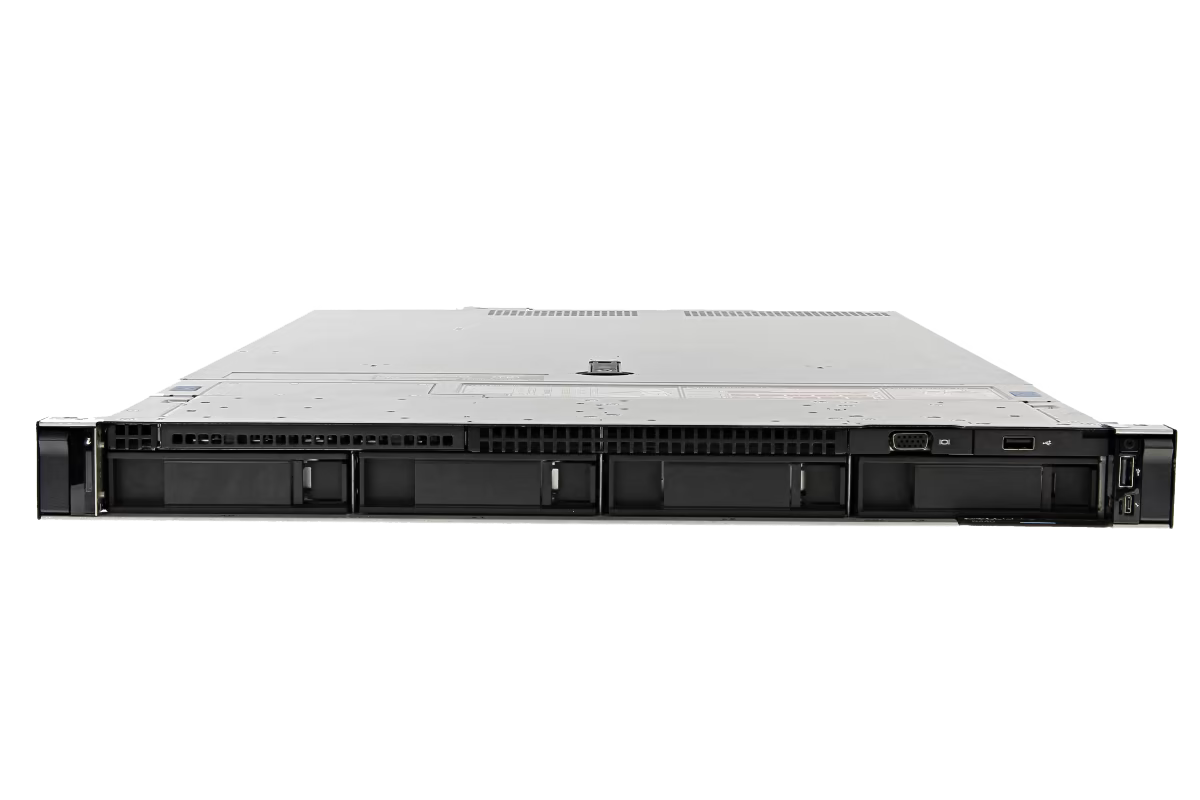 Dell PowerEdge R440 1U Rackmount Server  4 LFF  2 × Xeon Silver 4210  32GB DDR4  2 ...
