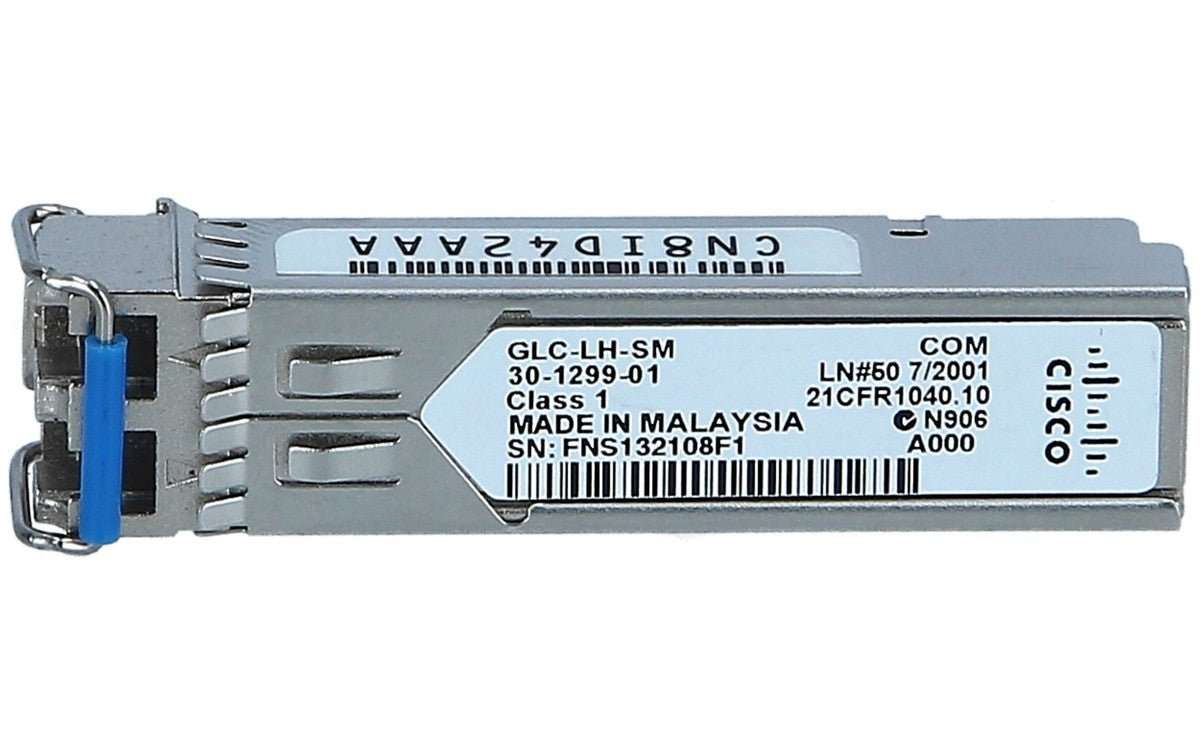 Cisco GLC-LH-SM COM SFP 1000Base-LX/LH 10 km 1GB Transceiver 30-1299-01 - Refurb
