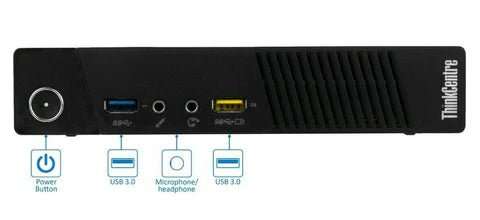 LENOVO THINKCENTRE M93P TINY - CORE I5 - 4570T - 4GB DDR3 - 128GB SSD - WINDOWS 10 PRO 64 BIT - R...