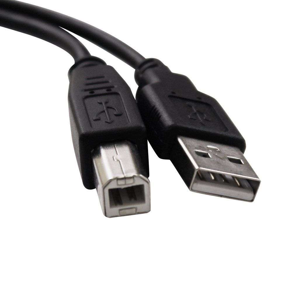USB A 2.0 Male To Usb B 2.0 Male Printer Cable - 1.8 Meters - Refurb