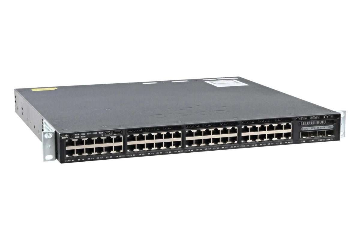 Cisco WS-C3650-48PD 48 Port PoE+ Switch with 2 × 10G & A Single PSU  Used