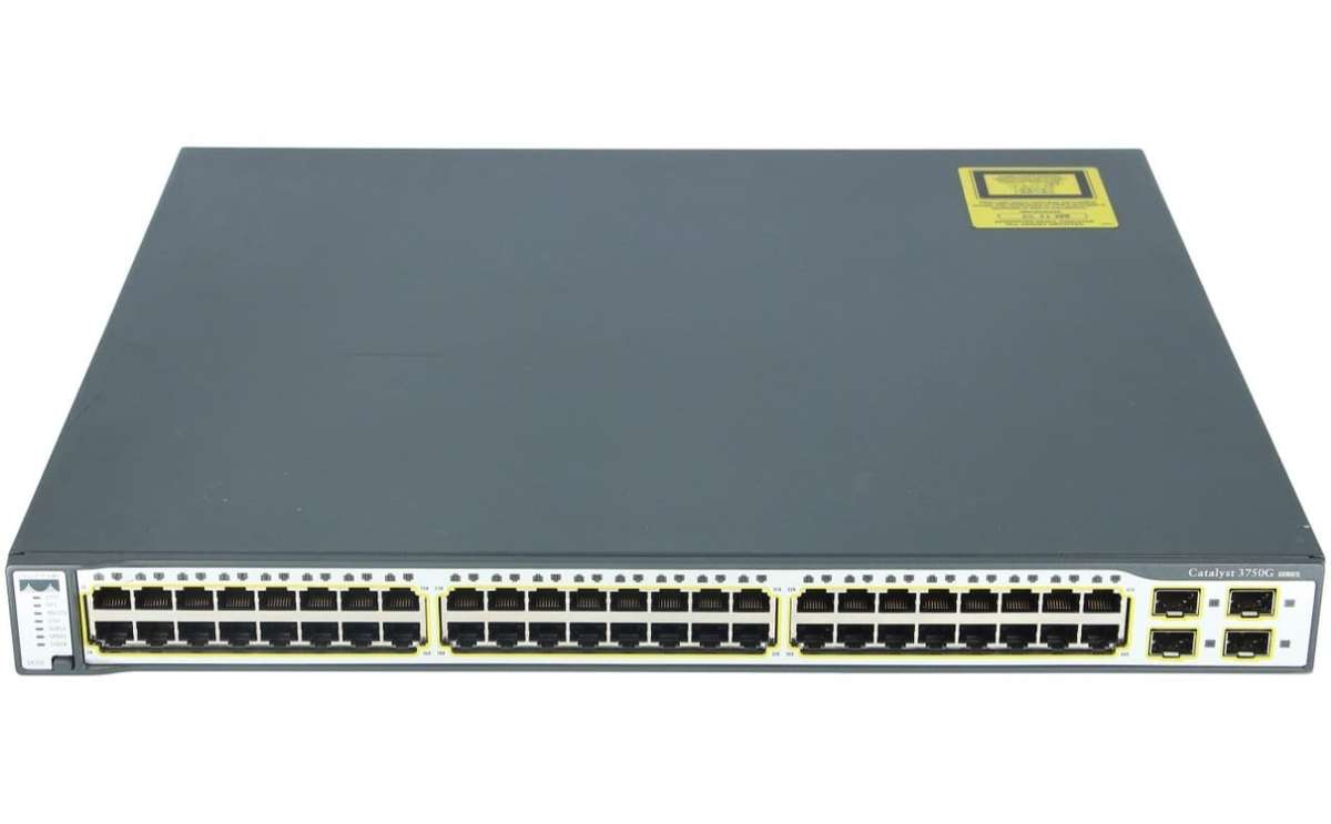 Cisco WS-C3750G-48TS-S 48 Port Gigabit Managed Stackable Switch  Refurb