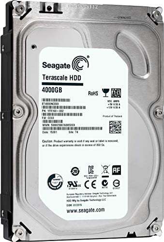 Seagate 4 TB Terascale HDD SATA 6Gb/s 64MB Cache 3.5-Inch Internal Drive (Refurbished)
