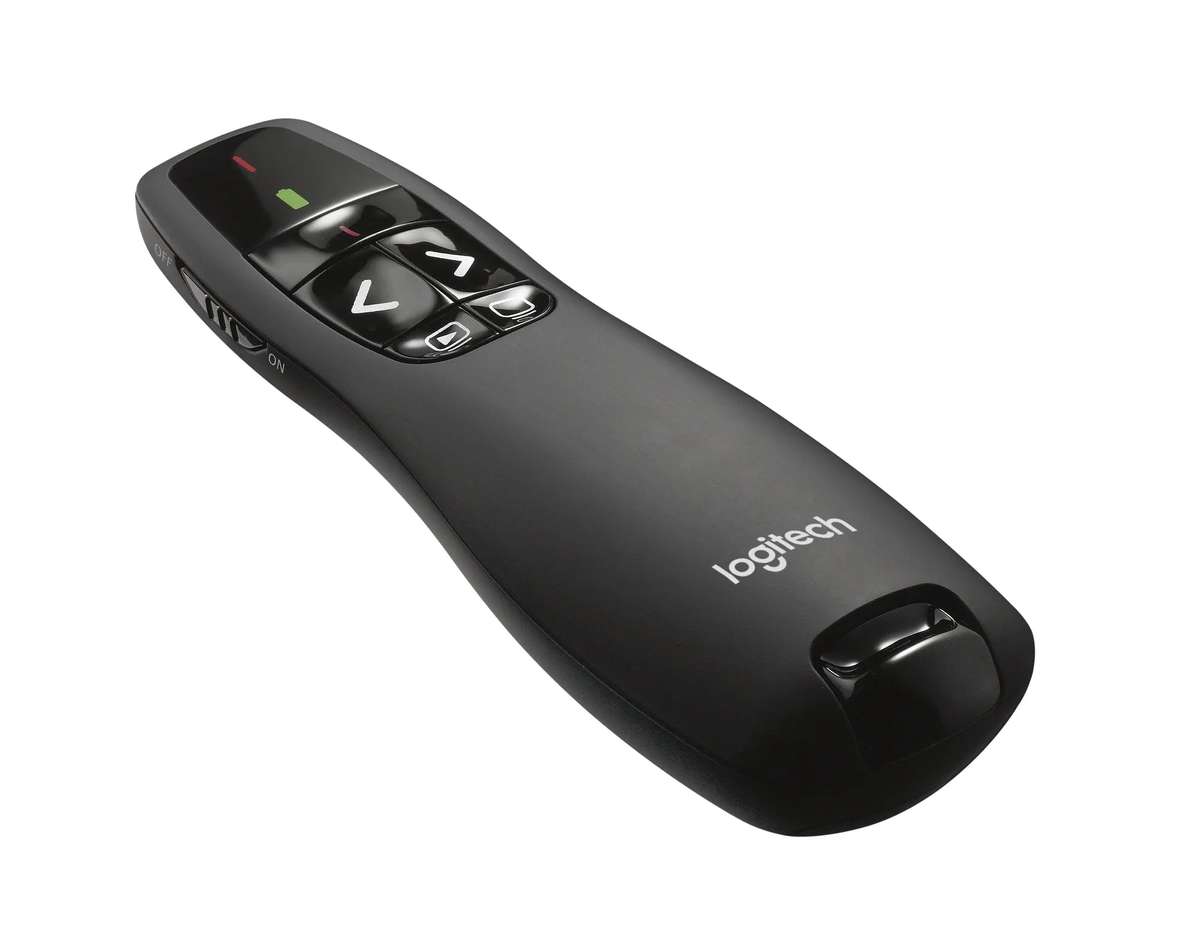 910-001356 - Logitech Wireless Presenter R400 Red Laser Pointer  Up to 15 metre (2 4GHz) range  s...