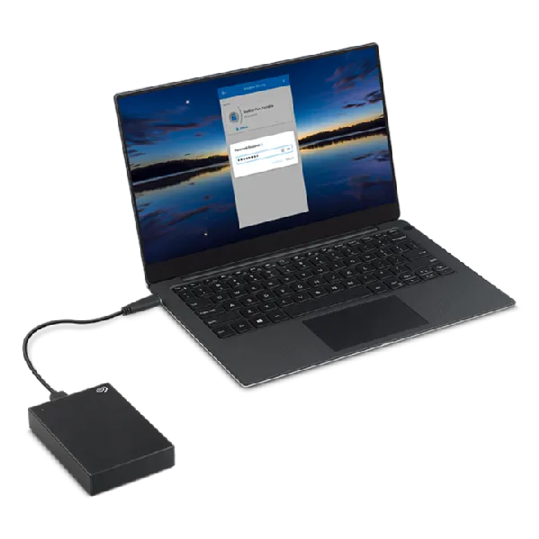 Seagate STKY2000400 One Touch 2TB; 2.5''; USB 3.0; External HDD - Black; Includes Seagate Rescue ...