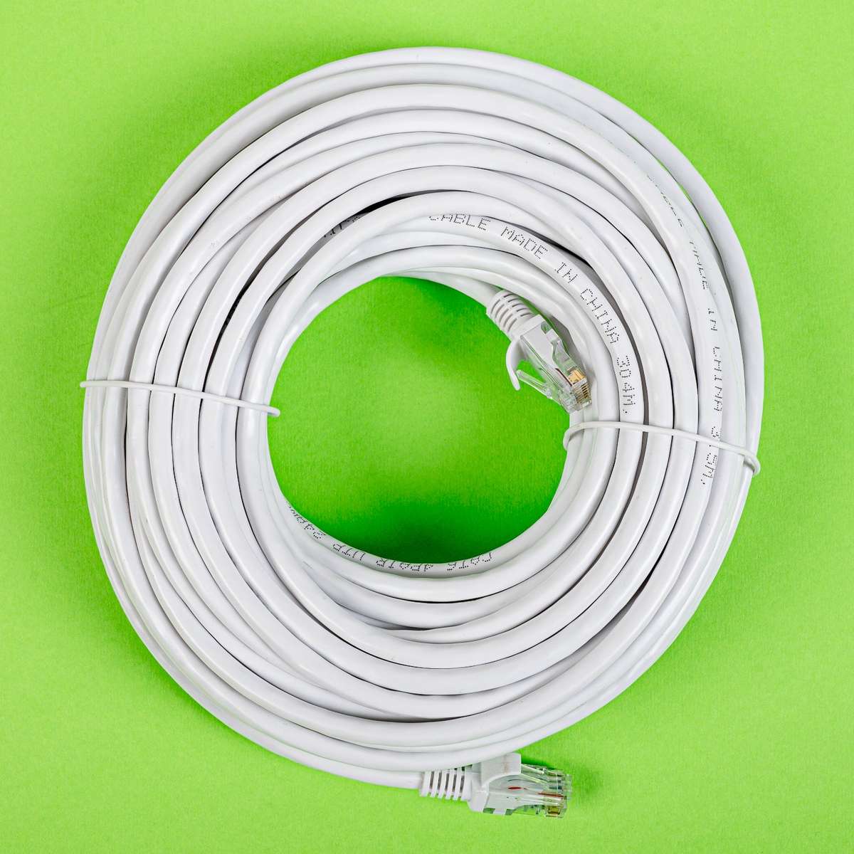Gizzu Cat6 UTP Fly Lead Ethernet Network Cable 20m  White