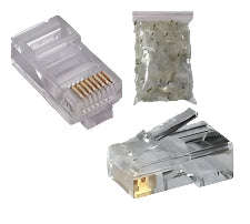MicroWorld RJ45 - 100x Connectors for Cat5e UTP Network cables