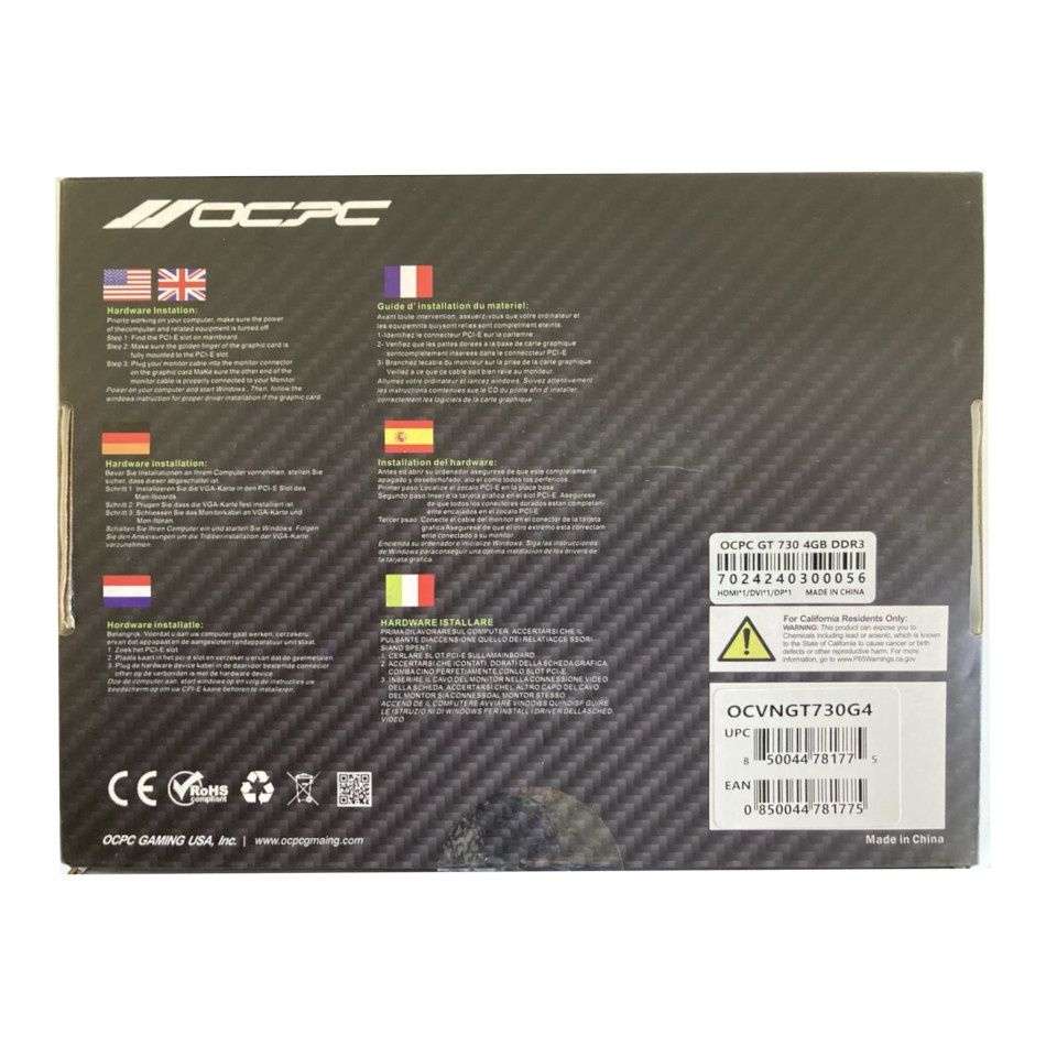 OCPC GT730 4GB DDR3 GRAPHIC CARD