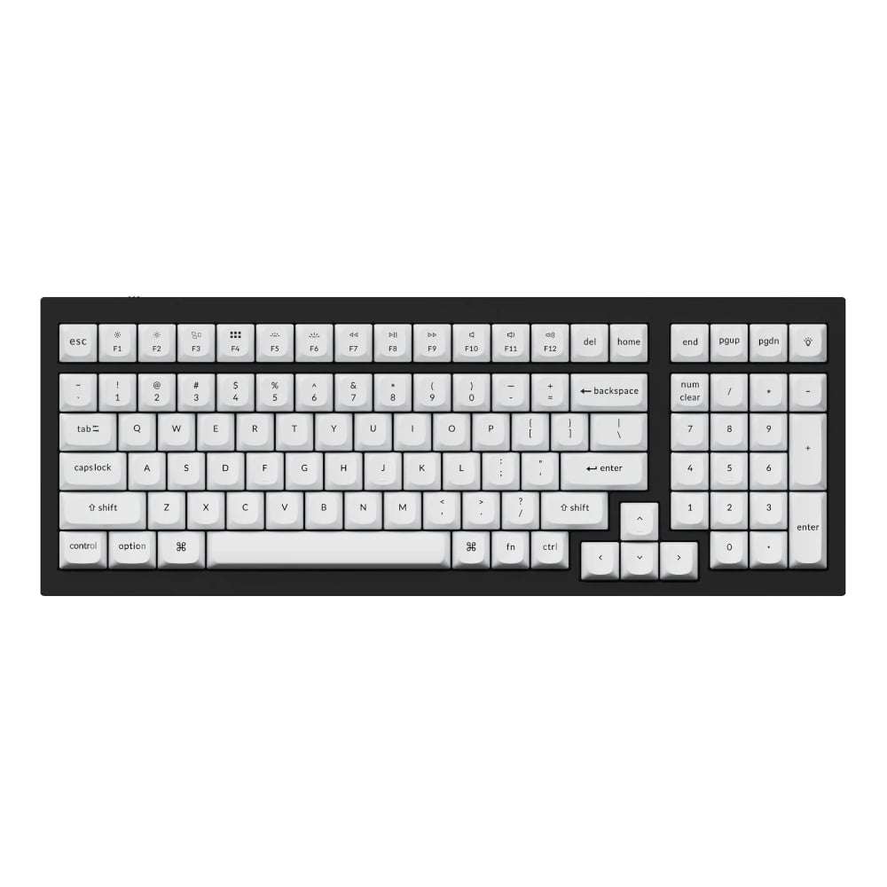 Keychron Double Shot PBT OSA Full Keycap Set - Black/White