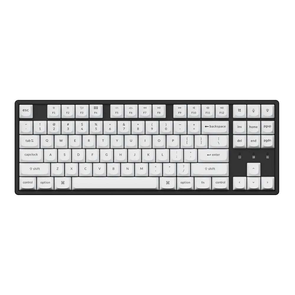 Keychron Double Shot PBT OSA Full Keycap Set - Black/White