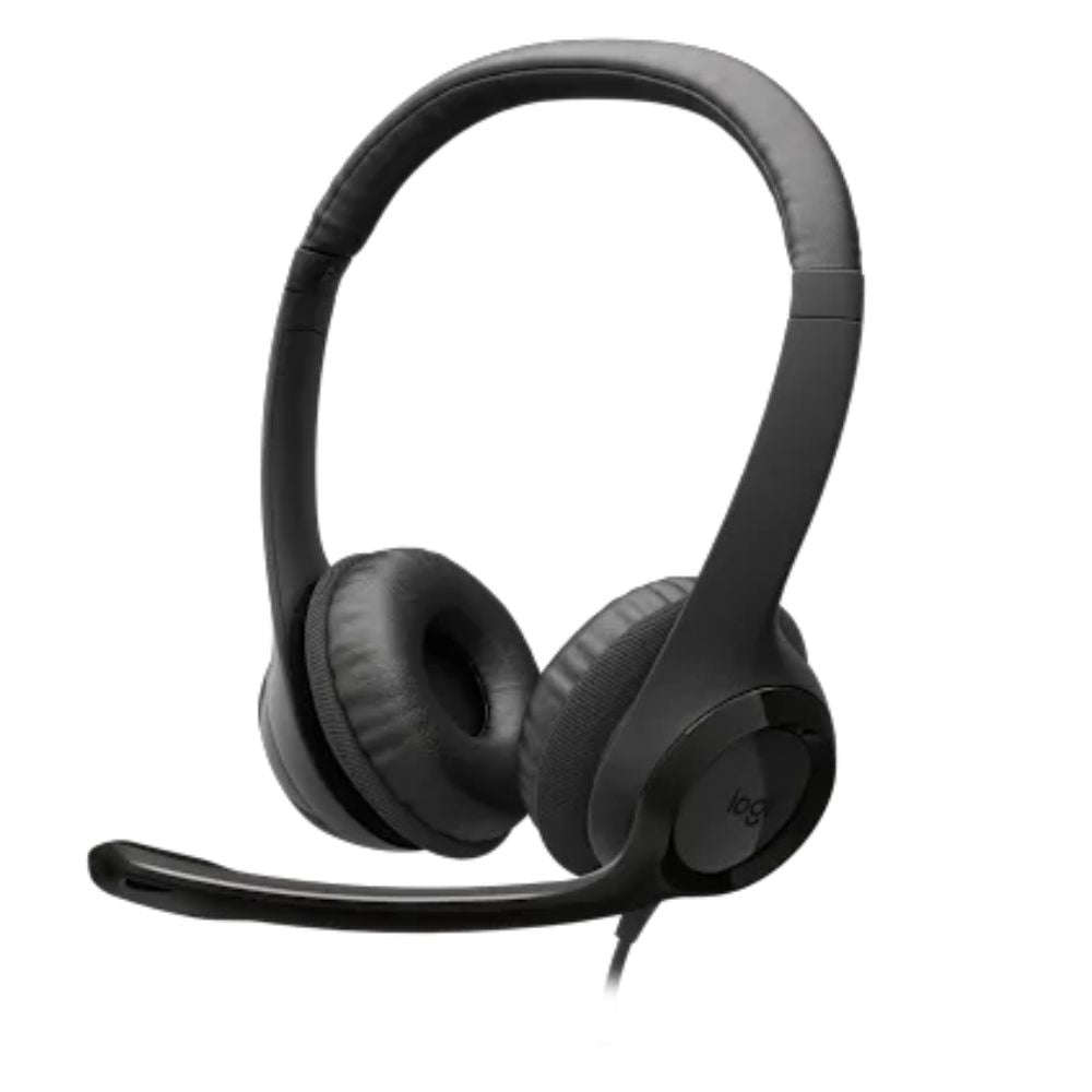 LOGI H390 981-001576 Black USB-C Stereo headset adjustable headband Noise cancelling Mic rotating...
