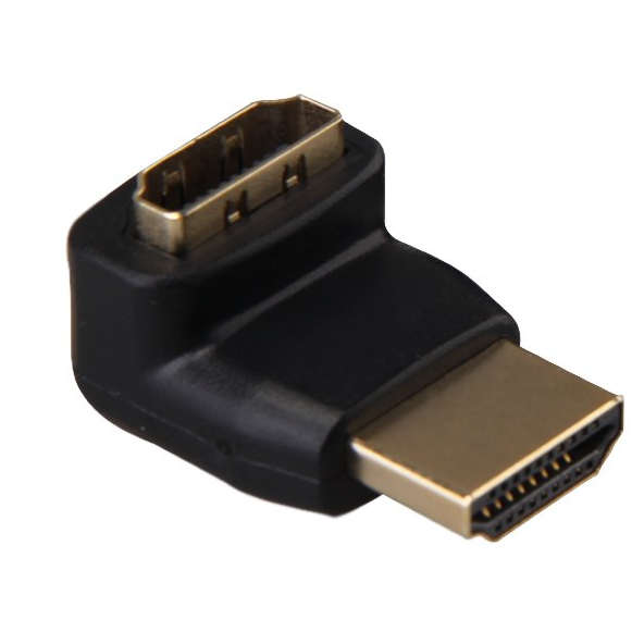 90 Degree HDMI Male to Female Adapter - Microworld HDMI Extension Cable