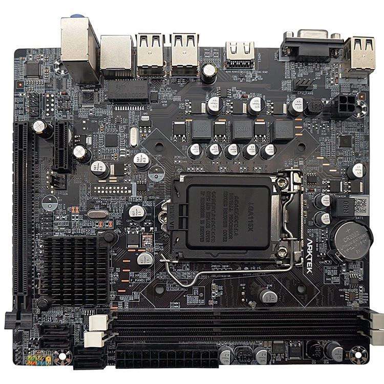 Arktek Intel H61 Chipset, Socket LGA1155, Dual Channel DDR3, Integrated Intel Graphics X4500 HD, ...