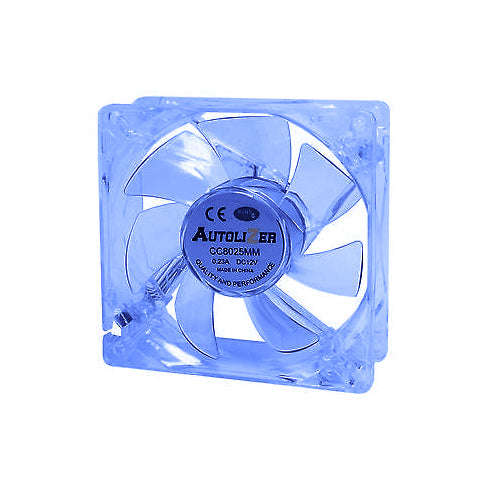 80MM BLUE FAN WITH 4 PIN MOLEX CONNECTOR