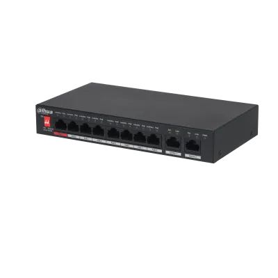 Dahua 10-Port Unmanaged Desktop Switch with 8-Port PoE