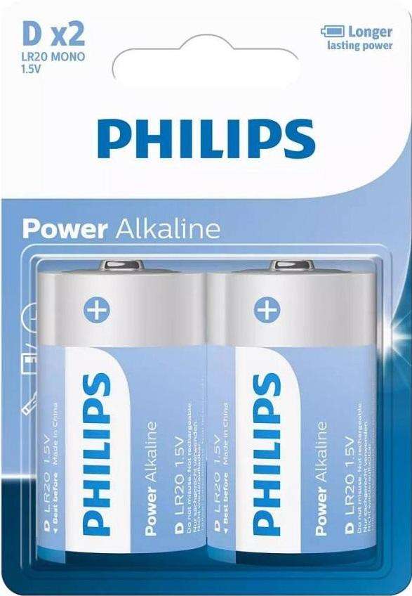 Philips Battery D 1.5V (2 units)