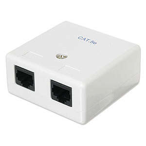 RJ45 WALL BOX DOUBLE