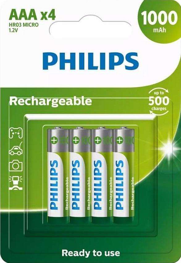 Aaa (4) Rechargeable 1000Mah