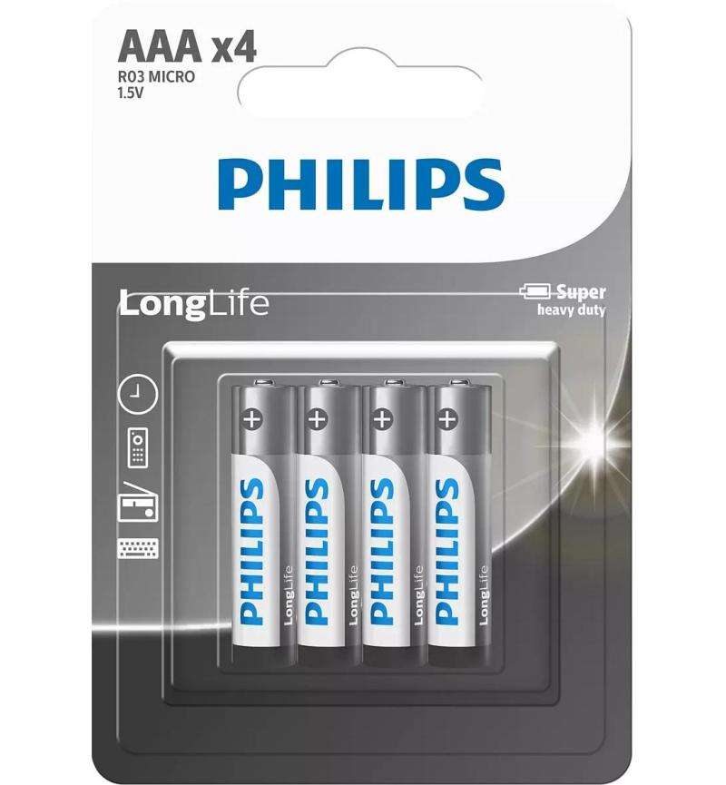 LONGLIFE BATTERY AAA 4 PACK