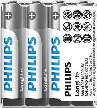 Philips Battery AAA (4-units) Longlife