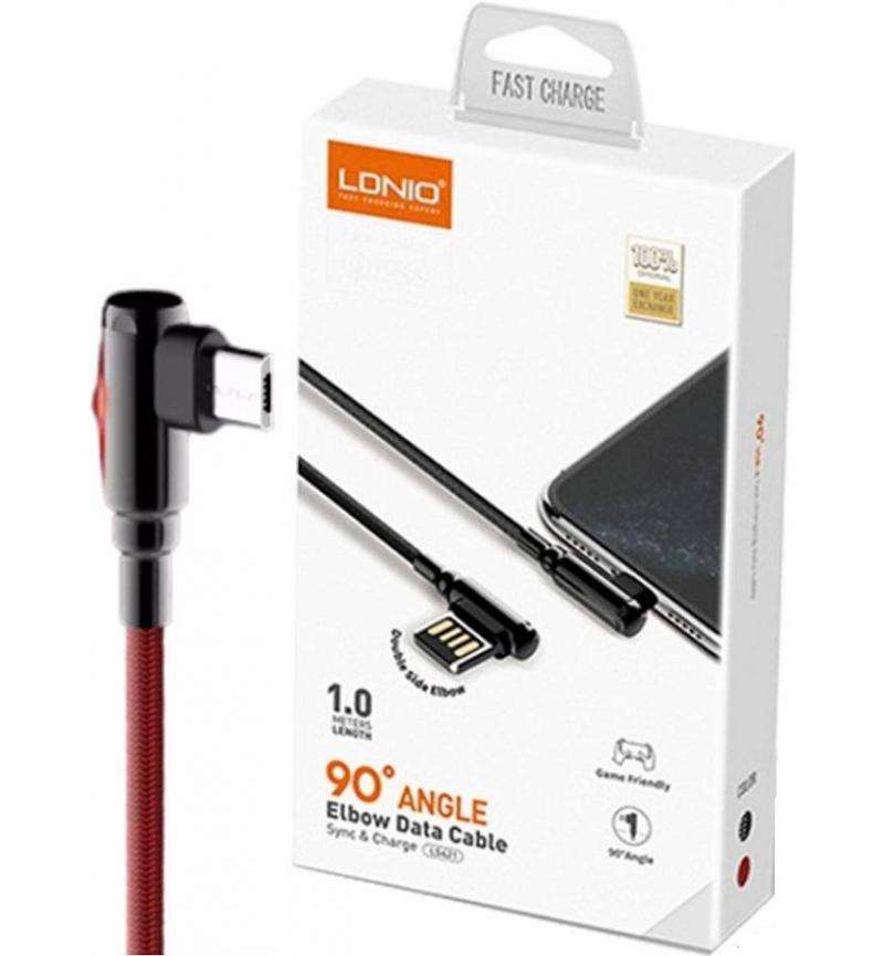 LDNIO ELBOW USB MICRO-USB 1-METER CABLE