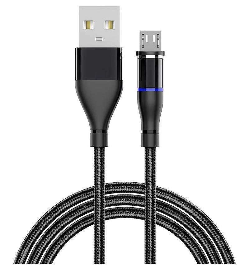 MAGNETIC CHARGING CABLE MICRO USB  BLACK