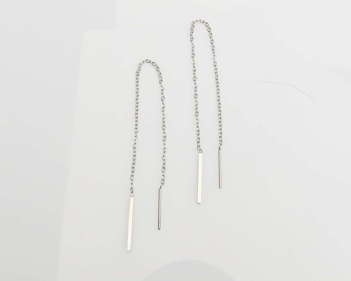 Stainless Steel fyn oorbel kettings