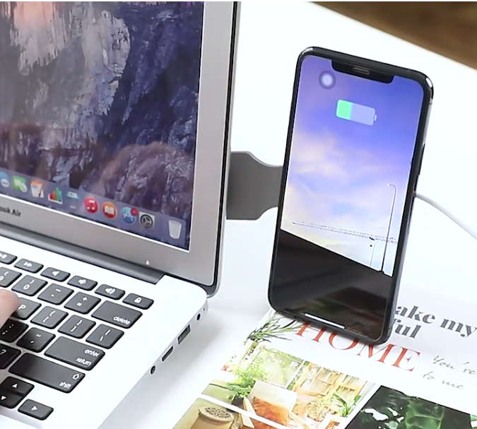 2 in 1 Wireless Charger with Extended Phone Holder