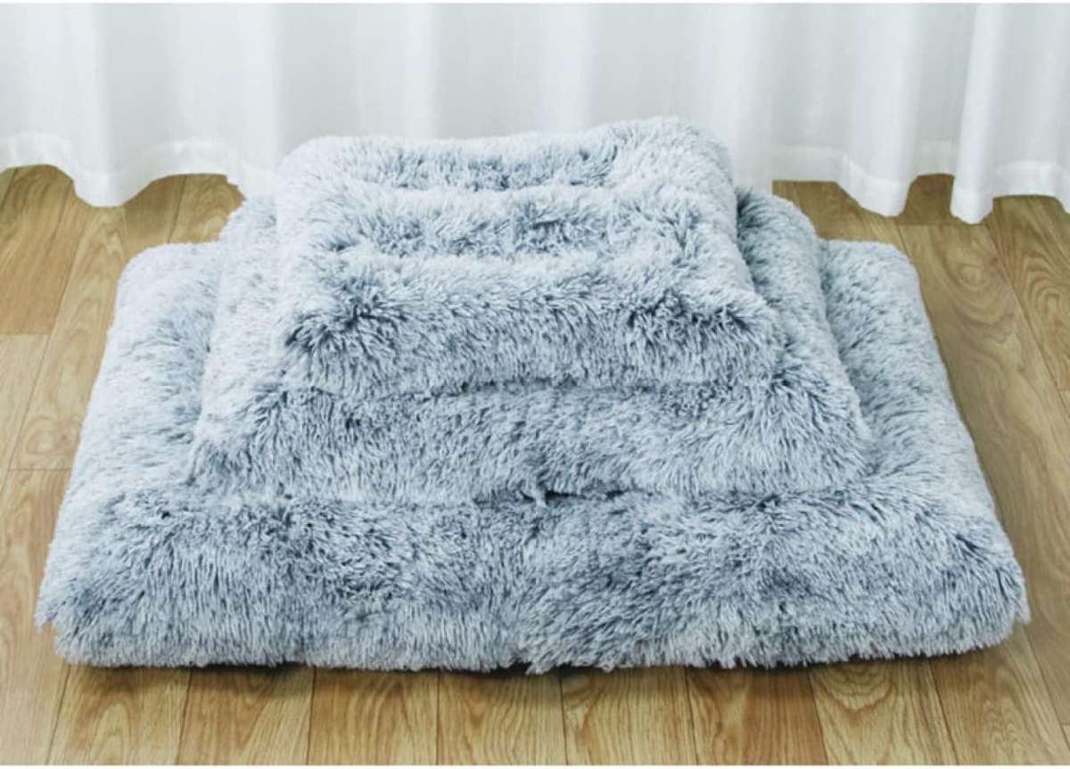 Plush Snuggle Pet Pad - Medium - Grey